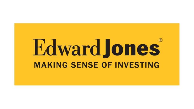 Edward Jones logo with the tagline "Making Sense of Investing" on a yellow background, highlighting their commitment to corporate excellence. Saint Joseph's College of Maine