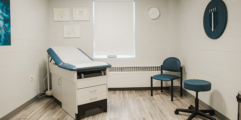 Health Center exam room