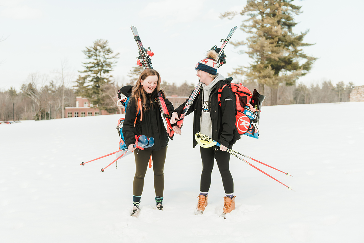 Female skiers