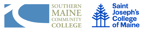 Southern Maine Community College and Saint Joseph's College of Maine logos