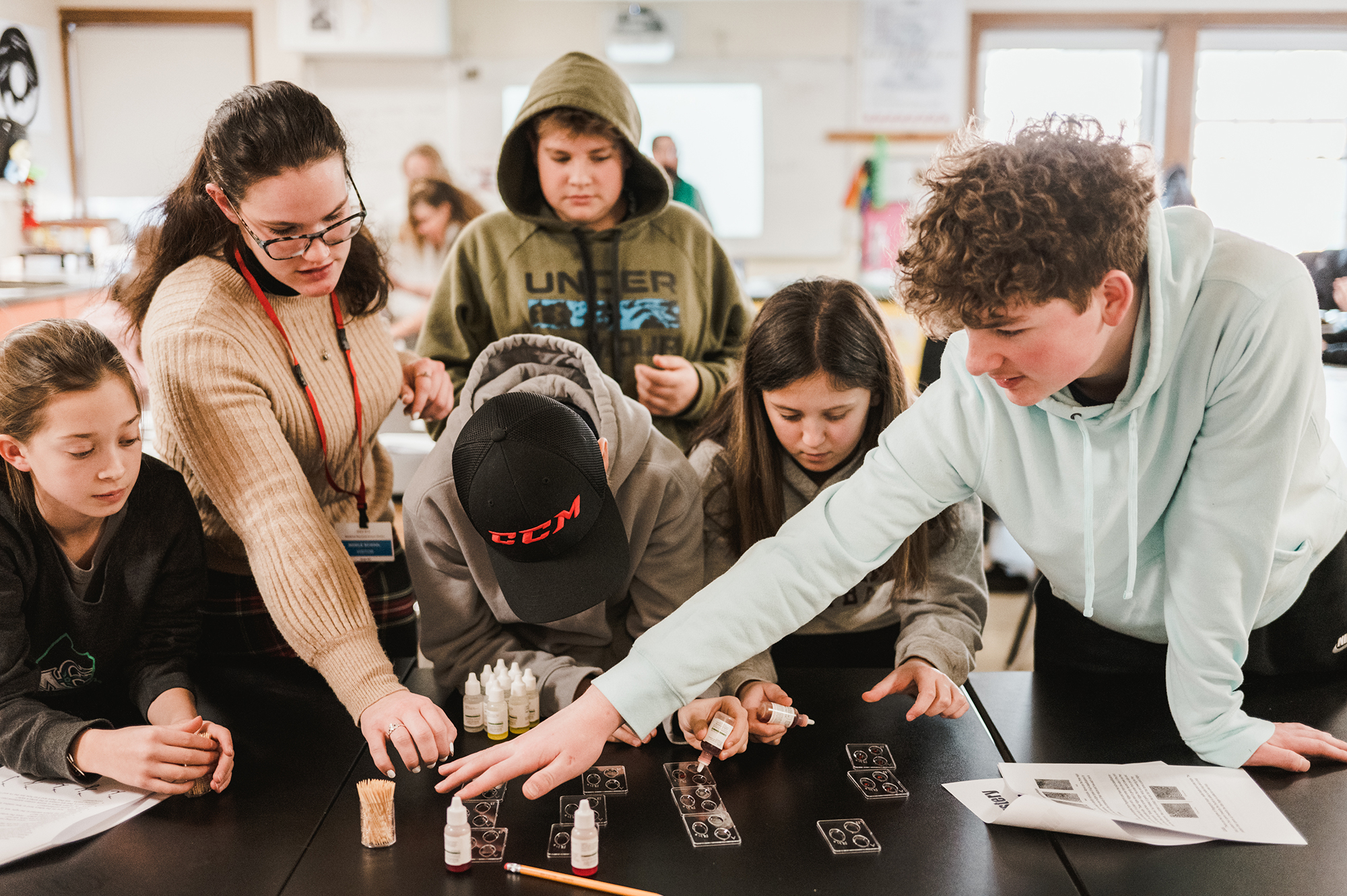 Science students perform research on Sebago Lake