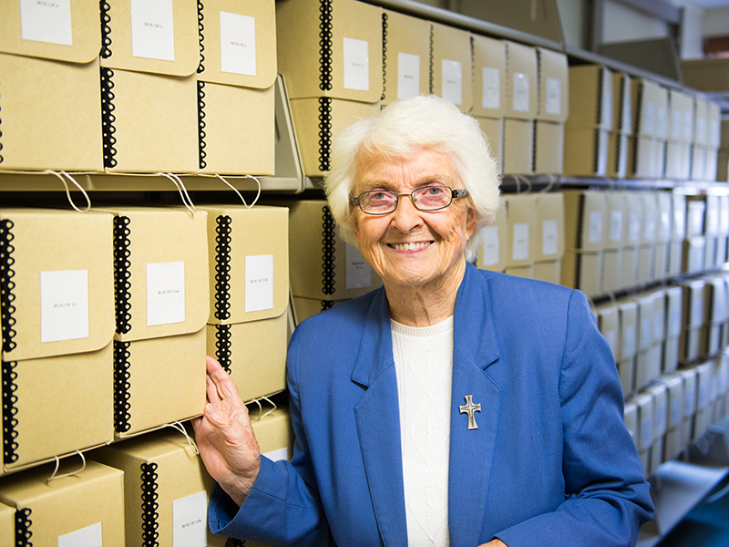 College Archivist Sr. Mary George O'Toole