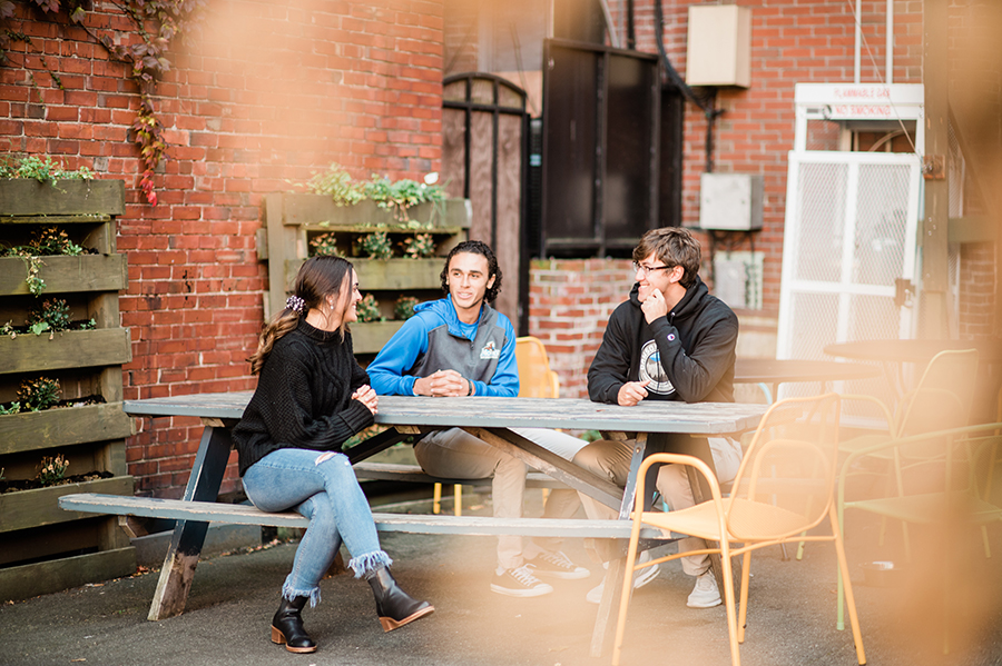 Saint Joseph's College students hang out in nearby Portland, Maine's largest city.