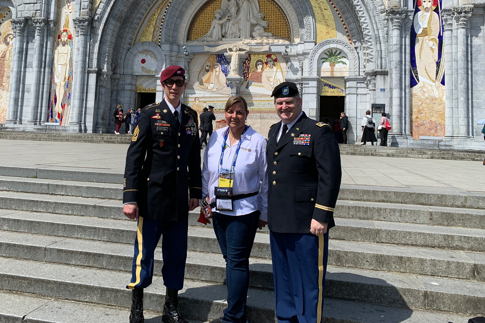 Theology veterans connect in Lourdes with help of professor