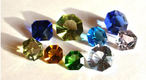 collection of cut gems
