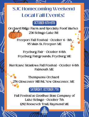 homecoming local fall events flyer