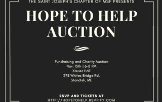 Invite to buy tickets for the Hope to Help auction