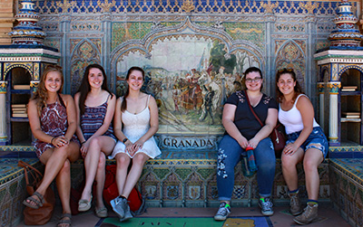 SJC students studying abroad in Spain